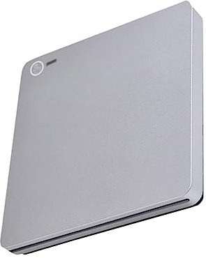 OSALADI External CD Burner USB Type-C Dual Interface Ultra Slim Plug and Play Lightweight Aluminium Silver