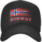 KWQDOZF Baseballkappe mit norwegischer Flagge in Norwegen für Männer und Frauen verstellbar Klassische Papa-Mütze Trucker-Kappe für Laufen Outdoor-Aktivitäten