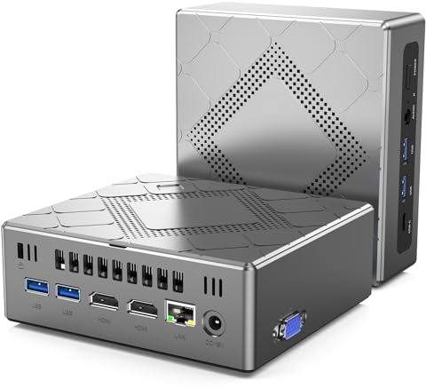 NiPoGi Mini PC Ιntel Core i5-11320H (bis zu 4,5 GHz), 16GB DDR4 512GB M.2 SSD Mini Desktop Computer, unterstützt 3-Bildschirme 4K UHD/WiFi 5/BT 4.2 für Büro/Schule