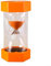 Sablier hexagonal résistant aux chutes, minuterie en plastique de 5 minutes, sablier coloré 6,5 x 13 cm (orange, 5 minutes)