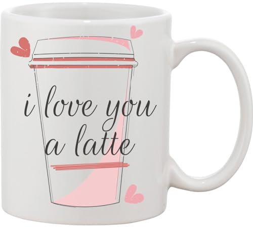 I Love You A Latte Pun Ceramic Mug White