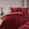 Blumtal Bettwäsche 135x200 cm Cashmere-Touch Plüsch 2er Set - OEKO-TEX zertifizierte Bettwäsche warm 135x200 2x + Kissenbezug 80x80 2x - Bettwäsche 135x200 Winter 4teilig - Rote Bettwäsche 135x200 Rot