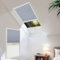 Moonice Cordless Skylight Blinds Day and Night Honeycomb Skylight Shades Blackout Cellular Pleated Roof Blinds for Home Easy to Install Shade for Ceiling Window Custom Size - Blue