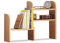 RENQIDIAN Bücherregal, Bücherregal aus natürlichem Eichenholz, erweiterbarer Schreibtisch-Organizer, Tischplatte, Bücherregal-Erweiterung, Bücherregal, verstellbar für Büro und Zuhause, Büch