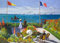 1000 Teile Puzzle für Erwachsene - Garden at Sainte-Adresse von Monet - Berühmte Malerei Kunstwerk Galerie Puzzle