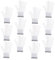 CRILSTYLEO 12 Paires mitaines mitaine de travail maintien poignet protège poignet velites maniques Protège-poignet nylon