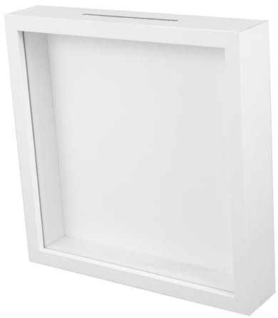 Amosfun Caja De Sombras Con Ranura Marco De Exhibición Organizador De Recuerdos Para Viajes