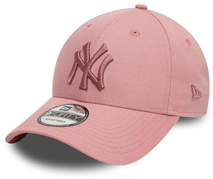 New Era New York Yankees Berretto per i Tifosi MLB Baseball Regolabile Logo della Squadra tonale Cappellino Rosa