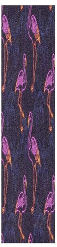 OWFKAY Skateboards Griptape 1PC Sheet Scooter Deck Sand Paper 9 x 33-Neon Flamingo Palm Pattern