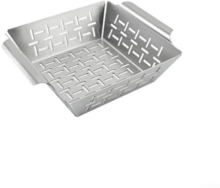 Panier de cuisson carré en acier inoxydable pour barbecue, légumes, viandes