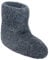 SamWo, 100% Reine Schafwolle Hausschuhe Wollhausschuhe Fußwärmer Hüttenschuhe Stiefel Graphit Premium, FW 41-42 gr Pr