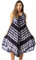 Riviera Sun Batik-Sommerkleid – Strandtuch, Navy / Weiß, Groß