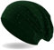Hatstar Damen Beanie Mütze | mit edler Strass Nieten Applikation | Mädchen Mütze | elastisches Slouch Long Beanie | leicht und weich (Dunkelgrün)