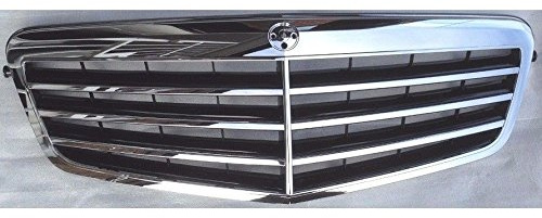 TVP Trade Vehicle Parts.co.uk Compatible With Front Grille Main Centre Black & Chrome E-Class W212 2009-2013