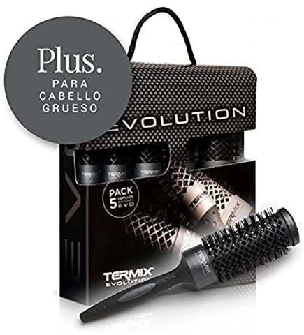 Termix Evolution PLUS Paketformat-Thermo-Rundbürste mit Speziellen Borsten für dickes Haar