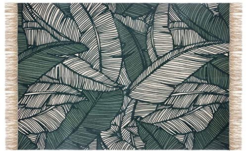 Atmosphera Teppich Dschungel, aus Baumwolle, 120 x 170 cm
