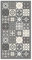 Panorama Alfombra Vinílica Cocina Baño - Varios Tamaños - (Baldosa Hidráulica Color Gris 60x110 cm)