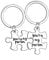 MADHAHEFU Couple Keyrings Boyfriend Girlfriend Gift Husband Keychain Valentine Day Gift Love Puzzle Jewellery (you're my person)