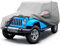 Big Ant Autoabdeckung 100% Wasserdicht für Jeep Wrangler CJ/YJ/TJ/JK 2 Tür – Autoplane mit Reißverschluss & Windbändern – UV-Schutz, Hagelsicher Ideal als Jeep Wrangler TJ Zubehör/Autogarage (Grau)