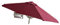 JLXJ Sonnenschirm Regenschirme Wandhalterung Patio Sonnenschirm, Kippen & Faltbar Garten Sonnenschirm Regenschirm, 220 cm Sonnenschirm Im Freien, Aluminiumrippen (Color : Red)