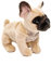 Uni-Toys - Französische Bulldogge (beige) - 27 cm (Länge) - Plüsch-Hund, Dogge, Haustier - Plüschtier, Kuscheltier