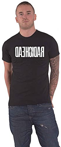 Radiohead T Shirt Daehoidar Band Logo Official Mens Black L