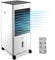 gridinlux® | Climatizador Evaporativo Homely TEMP COMPLETE | Enfriador de Aire Grande Móvil y Silencioso | Ventilador Portatil de pie | Mando | Frío y Calor | 3 Velocidades | 65W Bajo Consumo