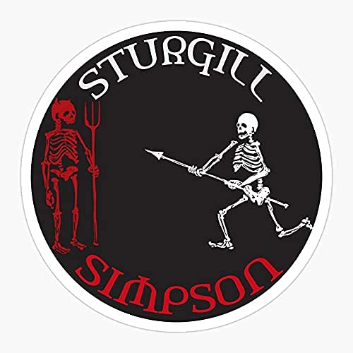 Simpson Tyler Sturgill Chylders Childers – Aufkleber für Wasserflaschen, Auto, Skateboard, Laptop, Hartschalenhut, Koffer, Telefon, Surfbrett, Lunchbox, Hydroflask Aufkleber