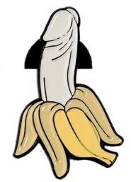 AOTEMAN Gelbe Cartoon-Bananen-Bekleidungsnadel, Emaille