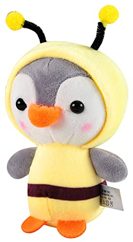 Plüschtier Pinguin Schlüsselanhänger, Niedlicher Pinguin Kuscheltier Klein Anhänger Pinguin Stofftier Gefüllte Plüsch Puppe Weich Plüsch Keychain mit Schlüsselring für Kinder Mädchen-12cmx8cm