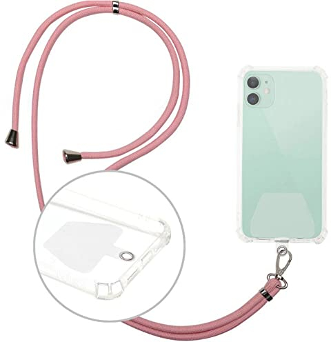 Supercase24 Handykette Umhänge Trage Kette für LG K8 (2017) Handyhülle Tasche Kordel Band Schnur Umhängen Kordel Umhängeband Lanyard