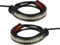 Riloer Clignotant Moto, Moto coulant Ambre LED Fourche Clignotant Bande Lumineuse Barre de Lampe Compatible avec Harley-Davidson Clignotant