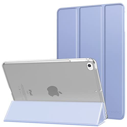 MoKo Custodia Protettiva Compatibile con New iPad Mini 5th Generation 7.9 2019 / iPad Mini 4 2015, Case Leggero e Sottile, Semi-Trasparente, Auto Sveglia/Sonno, Cover, Lavanda