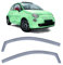 Windabweiser Regenabweiser Windschutz Schwarz Smoke für Fiat 500 500C 312 ab 07