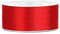 Decoraparty Ruban Rouge en Double Satin 2,5 cm, Bobine pour Emballage de cadeaux, Fête de remise de diplôme, Décorations de Noël, Confirmation, Anniversaire, Saint Valentin, Mariage, Rouleau de 25 m