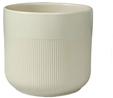 Pots de Plantes de Jardin Intérieur Extérieur Grand Pot de fleur en céramique personnalité Pot de plante en Pot à rayures verticales Pot de fleur décoratif de bureau Pots de Fleurs Avec Trous de Drain