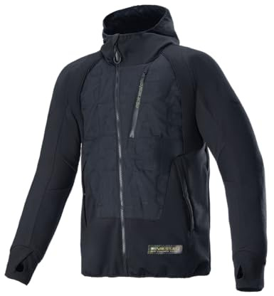 Alpinestars MO.ST.EQ Hybrid Motorrad Textiljacke, schwarz, XL