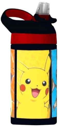 KIDS LICENSING Cantimplora Pikachu Pokemon 473ml, Juventud Unisex, Multicolor (Multicolor), Talla Única