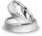 Kolibri Rings Paarpreis Silber Eheringe Eismatt Rhodiniert 15 Zirkonia Steine Trauringe Partnerringe Freundschaftsringe - Gratis Gravur und Etui