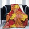 TORR Fleecedecke mit Ahornblattmuster, weiche Flanelldecke, Dekoration für Couch, Sofa, Geschenke, 152,4 x 127,7 cm