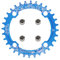 yongness Plato de Bicicleta 104 BCD 32T 34T 36T 38T Plato único Ancho Estrecho, piñón Adecuado para Bicicletas de Carretera, Bicicletas de montaña, Platos BMX (Azul 32T)