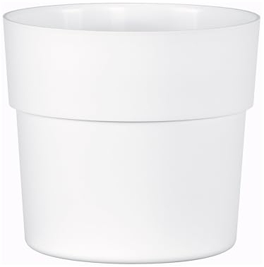 Erhard-Trading Übertopf LIV Verschiedene Größen und Farben Blumentopf (Weiß, ? 23 cm)