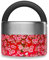 QWETCH - Lunch Box Isotherme Inox avec Poignée - Flowers Rouge 650ml - Boîte Alimentaire Repas Chaud - 5h Chaud et 7h Froid - Etanche & Sans-BPA