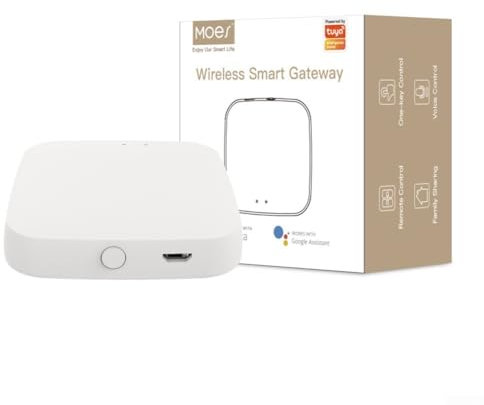 RANRAO - Puerta de enlace Bluetooth, hub de puerta de enlace inalámbrico BLE Mesh, aplicación para Tuya o para Smart Life, compatible con -Alexa y -Google Home