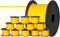 ToolSpace 12x Maurerschnur Bauschnur - 50m x 1.6mm - Gelb - Polypropylen-Seide - Richtschnur - Lotschnur - Stärke Pflasterschnur - langlebig & reißfest - Maurerschnur für Wasserwaage