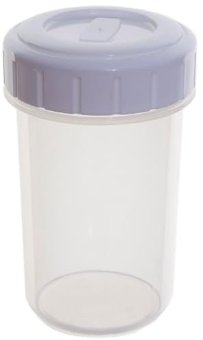 Hardys Plastic Beaker Cup Twist Seal Screw Lid Airtight Liquid Storage Container 400ml