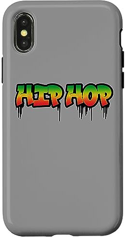 Hülle für iPhone X/XS Ghetto Blaster Radio Hip Hop Dance Melanin Rap Radio Lustig