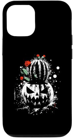 iPhone 12/12 Pro Jack O' Lantern Cactus - Creepy Pumpkin Halloween Lover Case