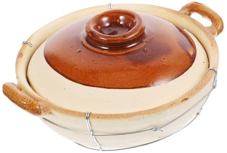 PRETYZOOM Utensilios De Cocina Hogar Olla De Doble Oreja Para Caldo y Guisar 800 Ml