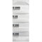 DEBFLEX - Coffret Electrique Pré-Equipé - Tableau Electrique 4 rangées - 4 Interrupteurs Différentiels (3 x 40A type AC + 63A type A) + 12 Disjoncteurs (10/16/20/32A) - Pose en Saillie